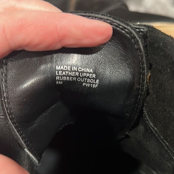 Michael Kors Black Thatcher Womens Lace-Up Suede Ankle Combat Boots Size 8M - Picture 7 of 12